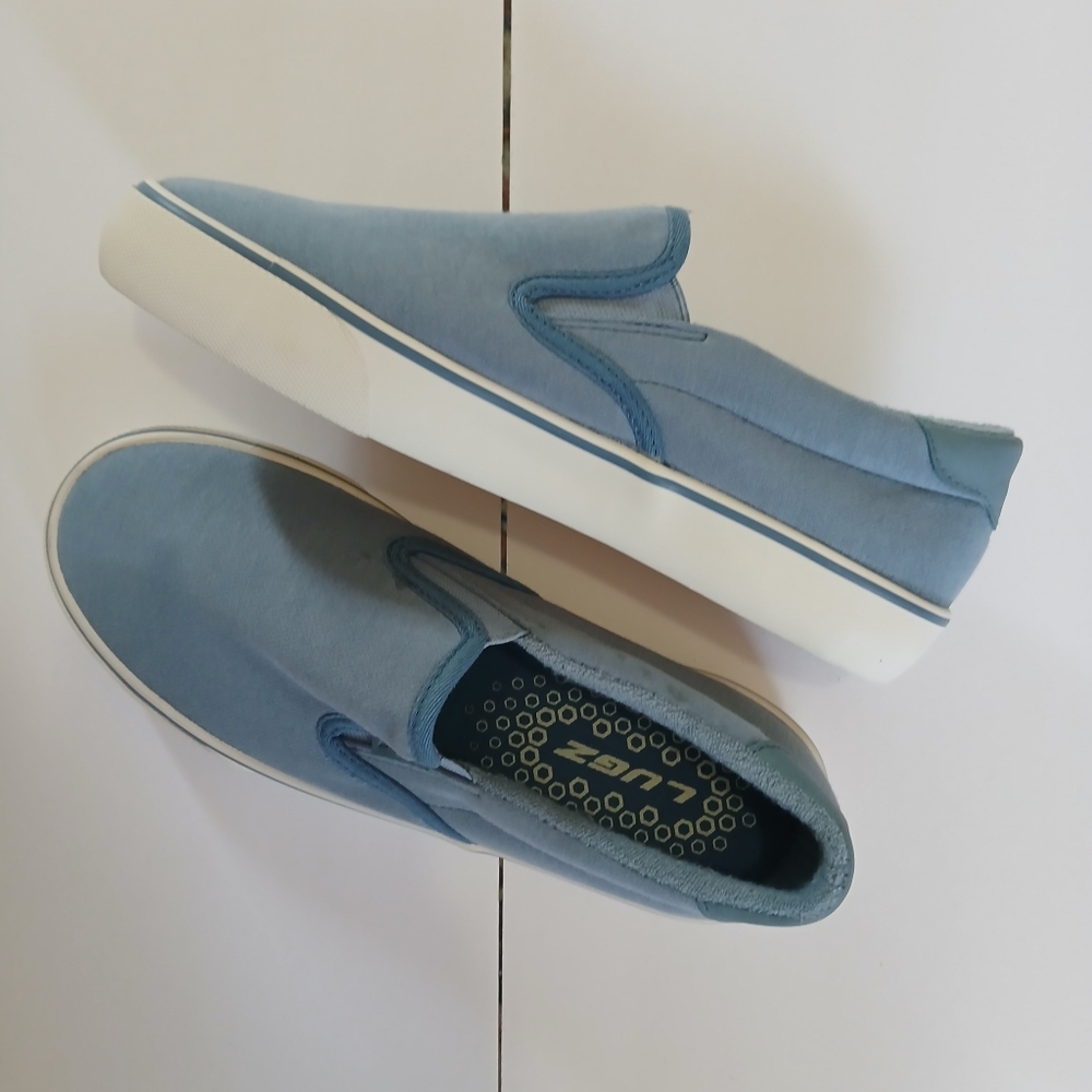 •LUGZ• Light Blue Cushioned Slip-On Shoes - Picture 2 of 7